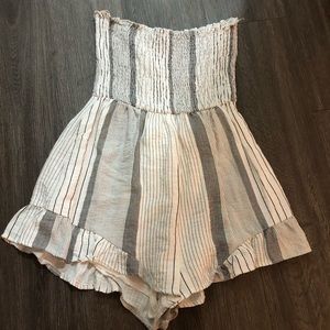 LF strapless romper